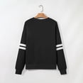 thumbnail image 5 of TOMVIGX Women Varsity Striped Sweatshirt Crew Neck Fall Oversized Sweatshirts Long Sleeve Y2k Sweat Shirt Casual Loose Fit Game Day Shirts, 5 of 5