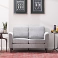 thumbnail image 6 of Mayview Ruthie Loveseat, Light Gray Fabric, 6 of 12