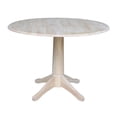 thumbnail image 5 of International Concepts 42" Round Solid Wood Table with Two Chairs -Unfinished, 5 of 8