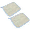 thumbnail image 4 of 2 paños de baño de nailon de malla fina, multifuncionales, de doble cara, exfoliantes, de limpieza profunda, color azul, 4 of 14