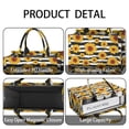 thumbnail image 4 of Large Capacity Tote Bag,Black White Stripe Sunflower Pattern Handbag Fashion Luxury Tote Bag,15.7"x13"x 5.1" Inches,Laptop Compatible, 4 of 6