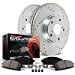 thumbnail image 3 of Power Stop K1072 Rear Z23 Carbon Fiber Brake Pads with Drilled & Slotted Brake Rotors Kit, 3 of 4