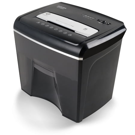 Aurora Compact Desktop-Style 12-Sheet Crosscut Paper and CD/Credit Card/ Junk Mail Pullout Basket