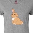thumbnail image 4 of Inktastic Easter Cute Floppy Ear Brown Bunny Women's T-Shirt, 4 of 5