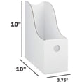 thumbnail image 2 of White Magazine Holder - (2 Pack), Sturdy Cardboard Magazine Holder, Cardboard Book Box, Magazine Organizer, Magazine Storage Box, Use White File Organizer As File Folders Bin Storage Organizer, 2 of 8