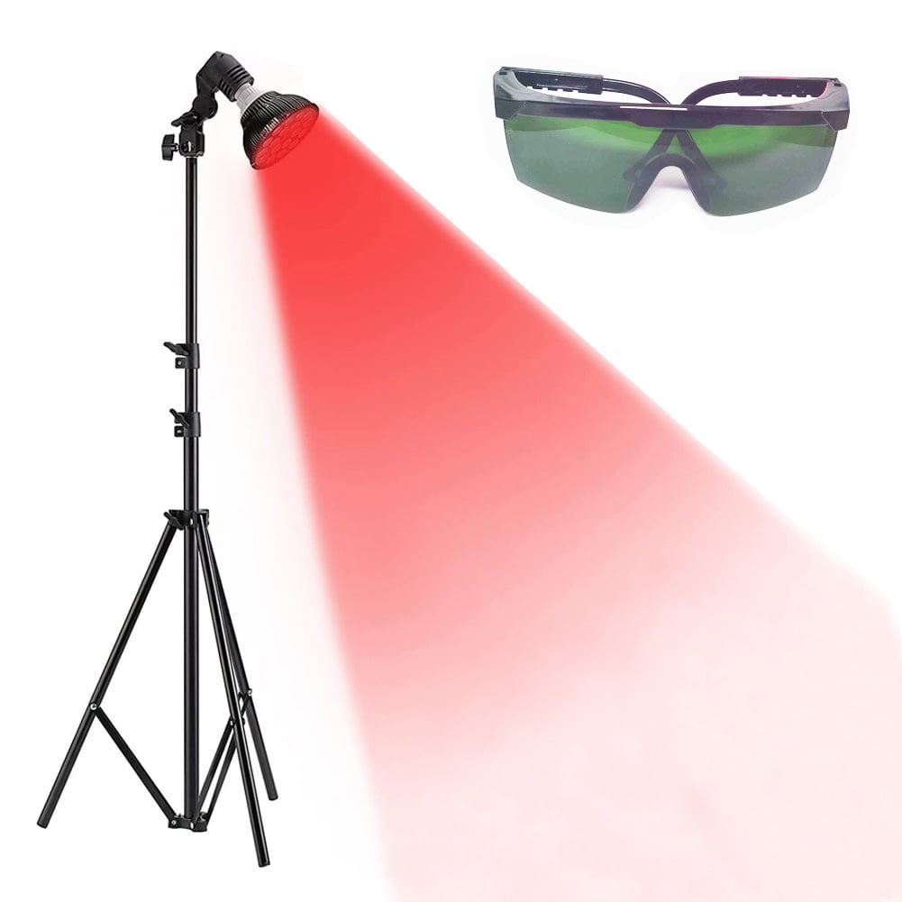 Red Light Therapy Lamp with Stand 18 LEDs 850nm Red and 660nm Near