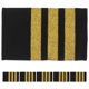 thumbnail image 1 of 3 pares de charreteras de uniforme de piloto Charreteras de uniforme de piloto Charreteras de aviador tradicionales con rayas doradas para tripulación de aerolínea, 1 of 8