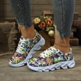 thumbnail image 3 of HEWUQI Womens Platform Slip on Animated Patterns Running Shoes Breathable Walking Lightweight Gym Workout Non Slip Fashion Sneakers Multicolour Size 9, 3 of 5