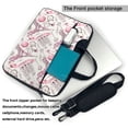 thumbnail image 2 of Lsque Romantic Travel In Paris Pattern Laptop Bag – Portable & Slim Single-Shoulder Computer Case with Adjustable Strap, Protective, Lightweight for 13”/14”/15.6” Laptops, 2 of 8