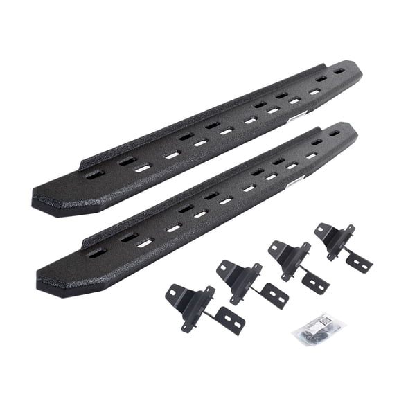 Go Rhino 69692748ST RB30 Slim Line Running Boards with Mounting Bracket Kit For Jeep 18-24 Wrangler Fits select: 2018-2019,2021 JEEP WRANGLER UNLIMITED