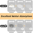 thumbnail image 2 of Pet Feeding Mat, 12"x20"Absorbent Dog Food Mat for Food and Water Bowl, Quick Dry Dog Drinking Pad for Cat Dog Feeding Watering, 2 of 4