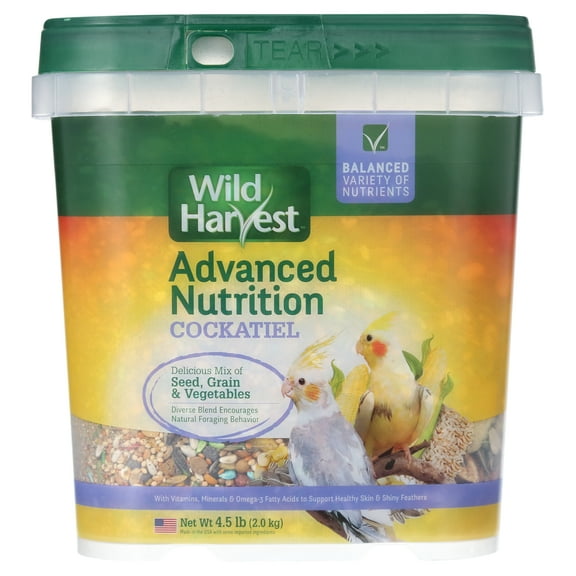 Wild Harvest Advanced Nut Diet, for Cockatiels, 4.5 lbs