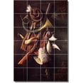 thumbnail image 1 of Ceramic Tile Mural-William Harnett Still Life Custom Tile Mural 19. 24" w x 36" h using (24) 6 x 6 ceramic tiles, 1 of 3