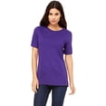 thumbnail image 1 of Bella Canvas T-Shirt à Manches Courtes Décontracté pour Femmes Violet m, 1 of 1