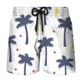 thumbnail image 4 of Simple Beach Coconut Tree 3D Printed Short Pants Mens Summer Board Shorts Swimsuit Male Swimming Trunks Quick-dry Custom Shorts, 4 of 5