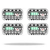 Skin Decal Wrap Compatible With DJI Phantom 3 Battery Batteries (4 pack)Black Aztec