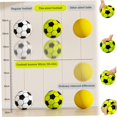 thumbnail image 7 of Dwellin Kids Foam Soccer Ball 9.45 Inch Mini Soft Silent Football Indoor Outdoor Toy Balls for Training Kicking Realistic Bounces Quiet Practice Black, 7 of 7