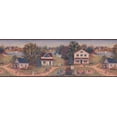 thumbnail image 2 of Retro Art Vintage American Countryside 15' x 8'' Wallpaper Border, 2 of 3