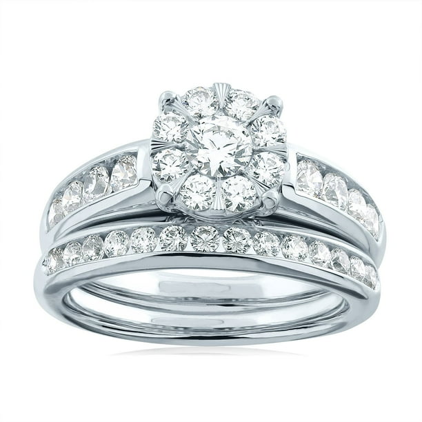 1.46 CT. T.W. Diamond Bridal Set in 14K Gold - Samsclub.com