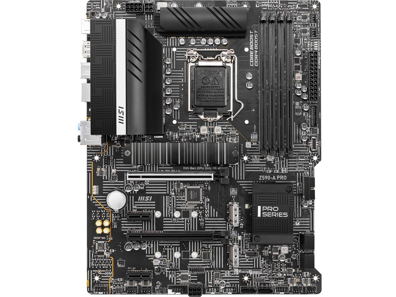 MSI Z590A PRO LGA 1200 Intel Z590 SATA 6Gb/s ATX Intel Motherboard
