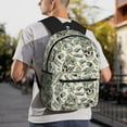 thumbnail image 6 of Fuzoiu Skull with Cash Print School Backpack for Teens,Large Bookbag,Lightweight Laptop Bag for Travel, Work, School & Outdoor Adventures, 6 of 6