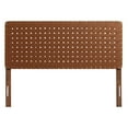 thumbnail image 3 of Headboard, Full Size, Walnut Brown, Vegan Leather, Bedroom, Modern Contemporary HB36759, 3 of 8