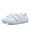 Silver1, variant on Kids' Breathable Canvas Shoes – Lightweight Prewalker & Kindergarten Sneakers For Boys/Girls | Hook & Loop Closure (Sizes 22 41) White Indoor Dance Shoes Girls Dance Sneakers Size 9