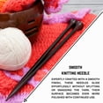 thumbnail image 4 of US Size 8 Rosewood Crafted Premium Knitting Needles | Yarn Knitting Accessories & Supplies | Nagina International (12-5mmRR), 4 of 9
