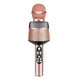 thumbnail image 1 of Micrófono Bluetooth V5.0 Karaoke Micrófono inalámbrico LED recargable para computadora de teléfono, oro rosa Speravity EL001184-02, 1 of 2