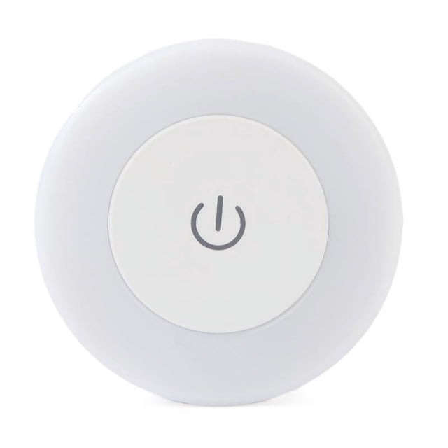 Luz Nocturna con Sensor de Movimiento Luz Táctil LED Mini Lámpara Redonda Automática Iluminación Segura Noche USB Blanco Disco de Empuje Inalámbrico para Armario Baño Cocina Pasillo Escalera