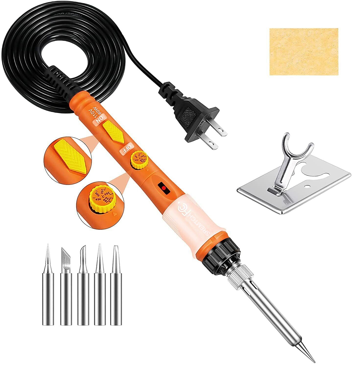 SREMTCH Soldering Iron Kit Electric Gun Welding Irons Tool Solder Wire