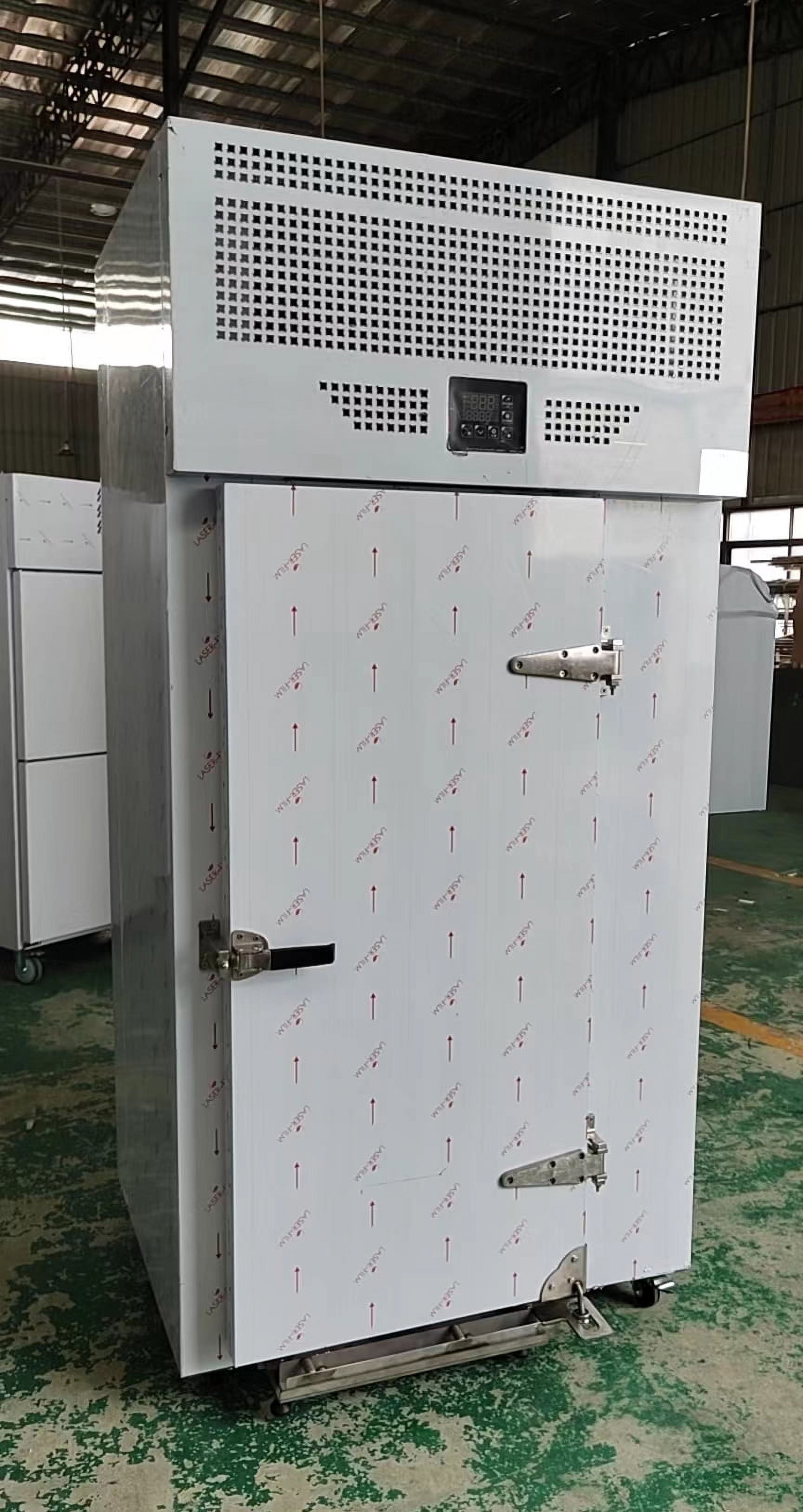 Kolice Commercial Heavy Duty 15 Trays Blast Chiller with Trolley Cart, Chest Freezer, Restaurant Freezer Cabinets, Shock Freezing Blast Freezer-Lowest temperature -40°F(-40°C)