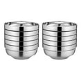thumbnail image 6 of Pack of 10 Bulk 304 Stainless Steel Serving Bowls Restaurant Quality Dishwasher Safe Stackable Space Saving Design, 6 of 9