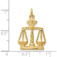 thumbnail image 5 of 14K Yellow Gold Scales Of Justice Charm (25 X 17) Made In United States a1493, 5 of 6