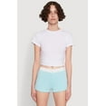 thumbnail image 2 of Womens Trendy Ribbed Knit Sleep Shorts, 2 of 4
