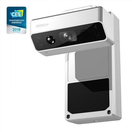 Remo+ DoorCam - Wireless, Over-The-Door Smart Camera with Indoor Wi-Fi, 2-Way Talk, Motion Detection, Night