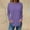 Purple, variant on fanshangmao Spring Tops for Women Trendy Solid Color Shirts for Women Cotton Long Sleeve Shirts for Women Loose Fit V Neck Cheap Clothes for Women