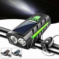 thumbnail image 2 of Rechargeable Solar Bike Light with Bell Solar/USB Charging Bike Horns Light Cycling Equipment, 2 of 5