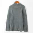 thumbnail image 4 of MSJUHEG Sweaters For Women Womens Sweaters Women' Turtle Neck Pullover Sweater Sweater Temperament C Ommuter Sweater Quarter Zip Pullover Women Grey Xxl, 4 of 7