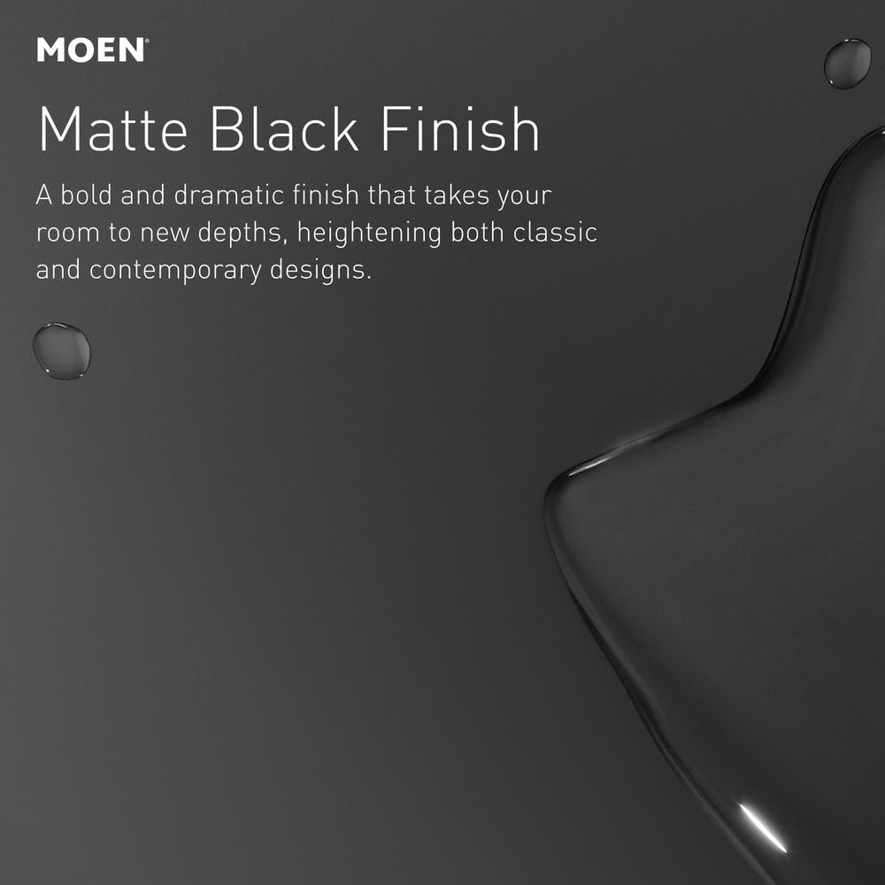 Moen 84310BL Mikah™ One-Handle High Arc Matte Black Bathroom Sink Faucet