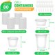 thumbnail image 5 of Contenedores de almacenamiento de alimentos YehTrum 80 Combo Sets 240 ml 480 ml 960 ml, 5 of 7