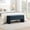 Blue, variant on Modern Bed End Bench with Storage, Upholstered Large Foot Rest Stool, Comfy Window Vanity Bench for Living Room, Bedroom, Dorm, Coffee Table, Light Gray