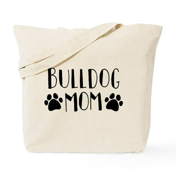 CafePress - Bulldog Mom Tote Bag - Unisex Canvas Tote Bag, Beige, 1-Piece