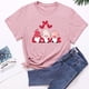 thumbnail image 2 of Camiseta de manga corta con estampado de amor lindo para el día de San Valentín informal para mujer Fridja  gope1650, 2 of 4