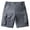 Dark Gray, variant on Men's Button Front Cargo Shorts Nylon Elastic Waist Solid Color Lightweight Breathable 5 Inch Outdoor Hiking Bottoms M-5XL Summer