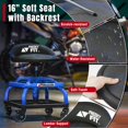 thumbnail image 3 of Taburete Rolling Shop FreekyFit Garage Work Mechanic con respaldo, 3 of 9
