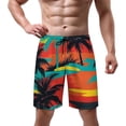 thumbnail image 2 of NICKSUN Men's Swim Trunks, Cute Print Quick Dry Summer Board Beach Shorts with Mesh Lining and Pockets, 2 of 6