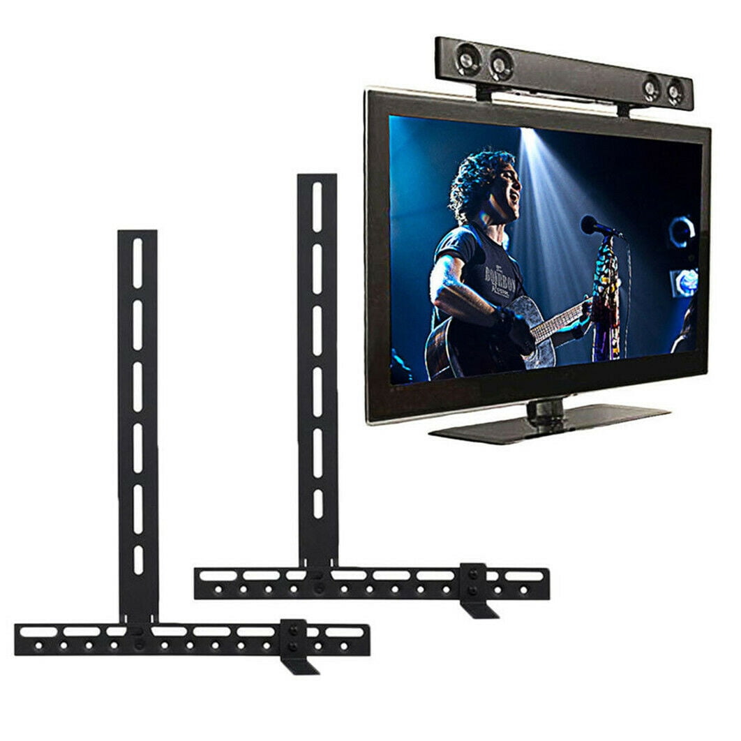 22lbs Capacity Wall Mount Adjustable TV Mount with Sound Bar Attachment