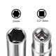 thumbnail image 3 of Matraca de 1/2 pulgada, 6 puntos, socket profundo de 21 mm, acero Cr-V, 3 of 3