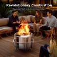 thumbnail image 2 of Smokeless Firepit, 19 Inch Fire Pit for Camping with Patented Technology, Portable Fire Pit for Outside with Steel Grill Rack, Fire Poker, and Bag, Easy Setup and Storage, Wood Burning, 2 of 6